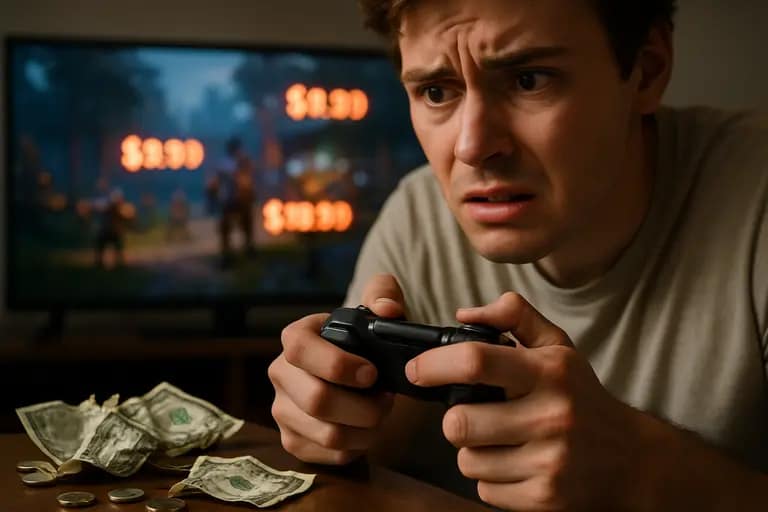Player reviewing cosmetic items and seasonal inventory before a reset