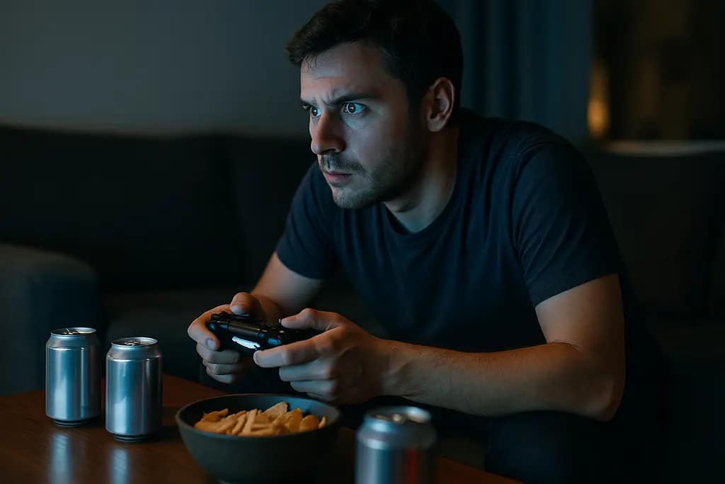 Player reviewing Xbox Cloud Limits on a tablet beside a controller and headset